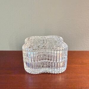 Borgonovo Pressed Glass Trinket Jewelry Box - Made in Italy